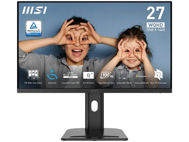 MSI PRO MP273QP E2: 27", IPS, 2560 × 1440, 100 Гц, черный