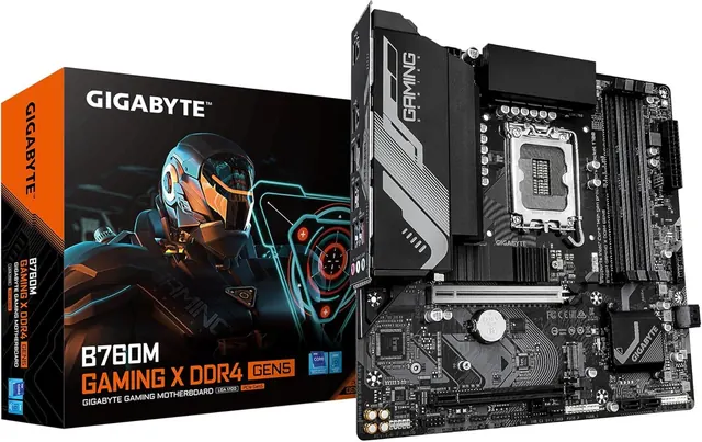 Gigabyte B760M GAMING X DDR4 GEN5: DDR4, 2x PCIe 4.0 M.2, 2.5GbE LAN
