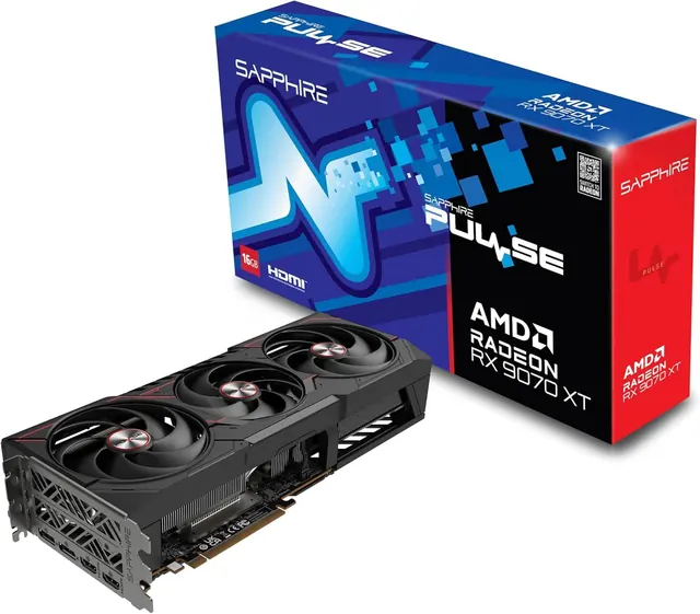 Sapphire PULSE Radeon RX 9070 XT: 16 ГБ GDDR6, 256-бит, PCIe 5.0 x16