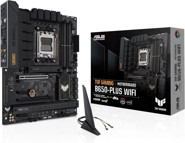 ASUS TUF GAMING B650-PLUS WIFI: AM5, ATX, Wi‑Fi 6/6E, PCIe 5.0 M.2