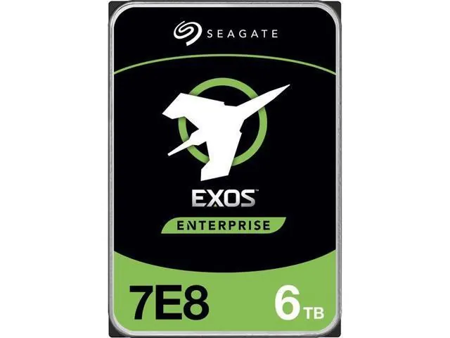 Seagate Exos 7E8 ST6000NM021A: 6 ТБ, 7200 об/мин, 256 МБ кэш, 3,5"