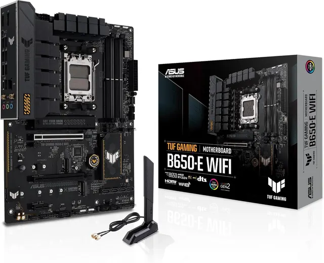 ASUS TUF Gaming B650-E WIFI: AMD B650, AM5, DDR5, Wi‑Fi 6E, ATX