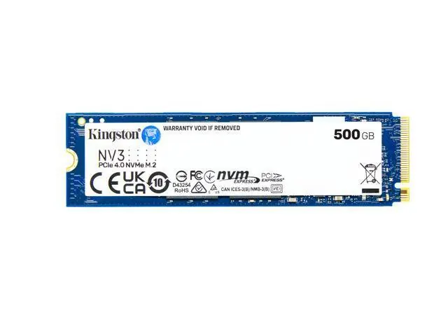 Kingston NV3: 500 ГБ, M.2 2280, PCIe 4.0 x4 NVMe