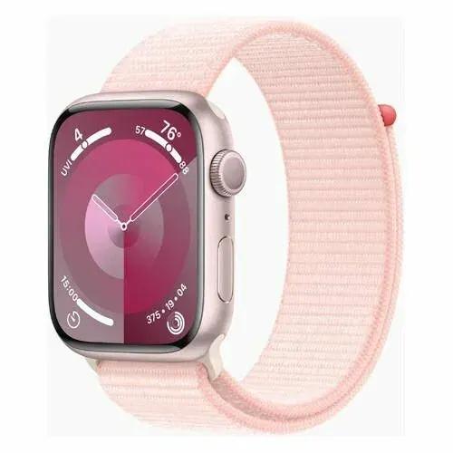Apple Watch Series 9: 45 мм, розовый