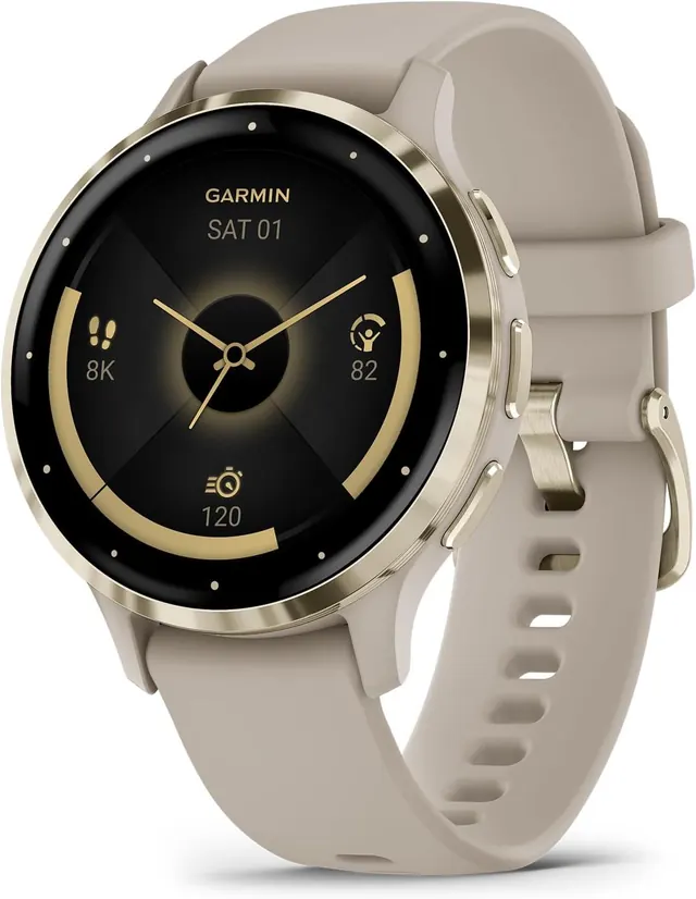 Смарт-часы Garmin Venu 3S 41 мм с AMOLED-экраном 1,2", GPS и расширенным мониторингом здоровья