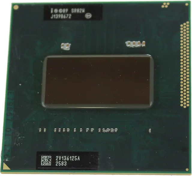 Intel Core i7-2760QM: 2,4 ГГц, 4 ядра, SR02W, PGA 988B G2