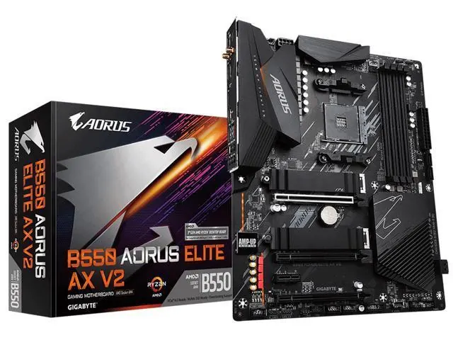 Gigabyte B550 AORUS ELITE AX V2: ATX, AMD B550, Wi‑Fi 6, 2.5GbE