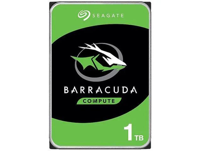 Seagate BarraCuda ST1000DM010: 1 ТБ, 7200 об/мин, 64 МБ кэш, 3,5 дюйма