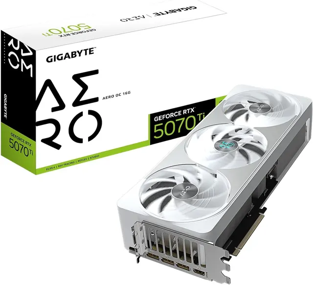 Gigabyte GeForce RTX 5070 Ti AERO OC: 16 ГБ GDDR7, PCIe 5.0, GV-N507TAERO OC-16GD