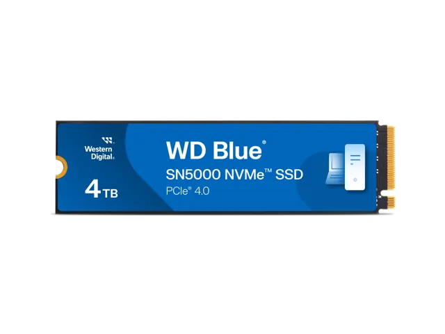 Western Digital WD Blue SN5000: 4 ТБ, NVMe, M.2 2280, PCIe Gen 4.0