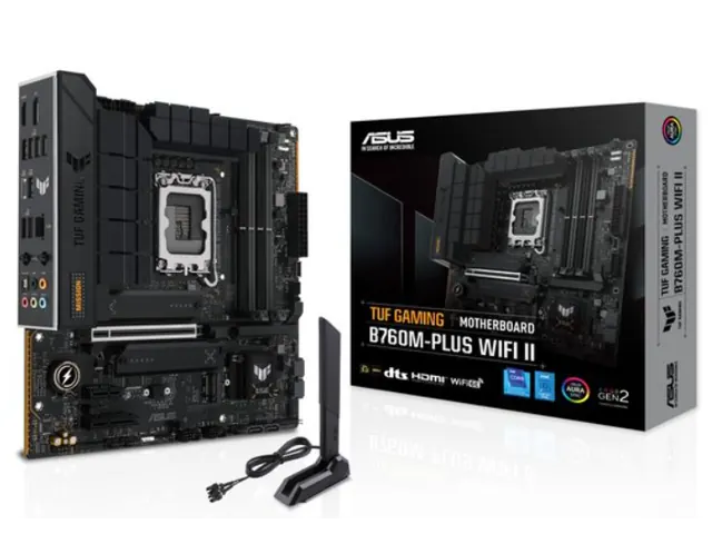 ASUS TUF GAMING B760M-PLUS WIFI II: DDR5, Wi‑Fi 6E, Micro ATX