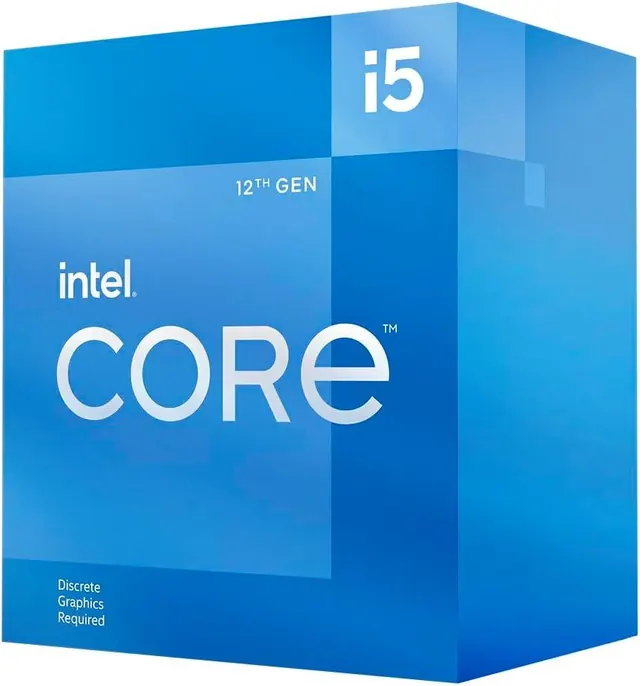 Intel Core i5-12400F: 6 ядер, 12 потоков, до 4,4 ГГц, LGA1700