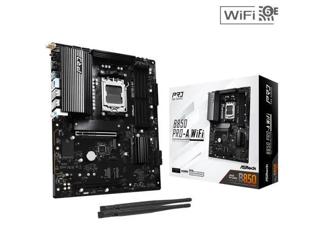 ASRock B850 PRO-A WIFI: ATX, AM5, DDR5, Wi‑Fi 6E