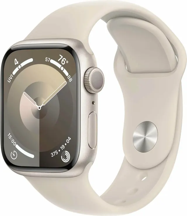 Apple Watch Series 9: 41 мм, GPS, алюминий, сияющая звезда