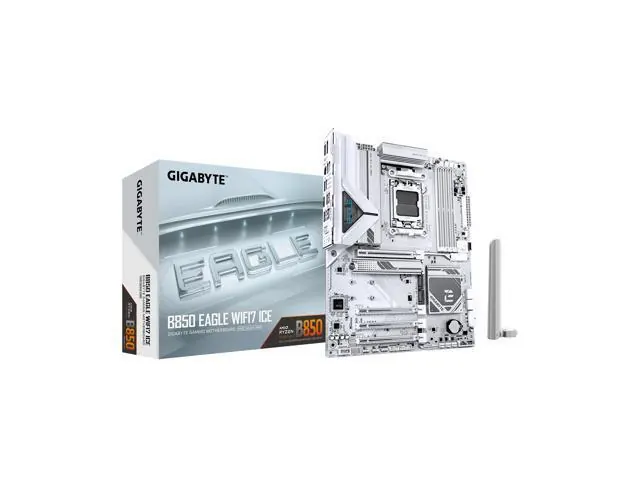 Gigabyte B850 EAGLE WIFI7 ICE: ATX, AM5, DDR5, Wi‑Fi 7