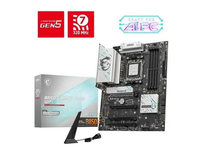 MSI B850 GAMING PLUS WIFI: DDR5, Wi‑Fi, ATX