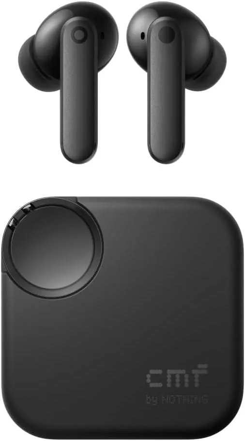 CMF by Nothing Buds 2, гибридное ANC 48 дБ, 55 часов работы, Bluetooth 5.4, тёмно-серые