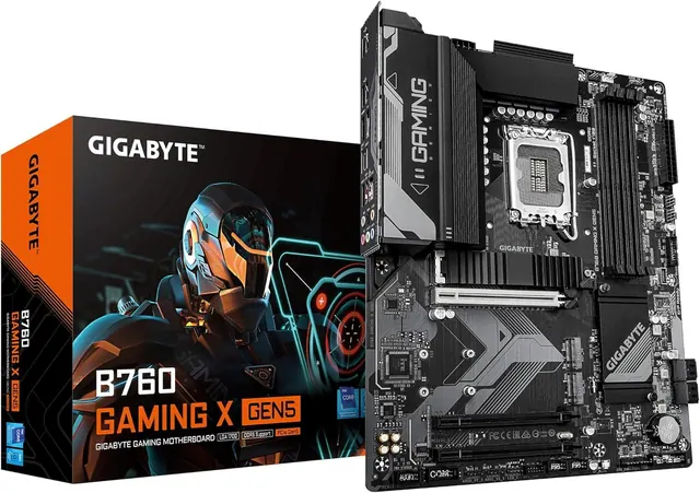 Gigabyte B760 GAMING X GEN5: DDR5, PCIe 5.0 x16, 3x M.2 PCIe 4.0, 2.5GbE LAN