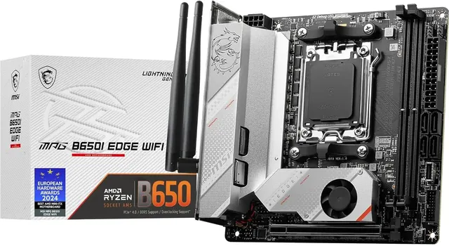 MSI MPG B650I EDGE WIFI: DDR5 до 64 ГБ, Mini-ITX, Wi‑Fi