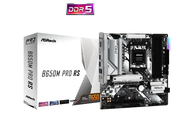ASRock B650M PRO RS: Micro ATX, AMD B650, DDR5, AM5