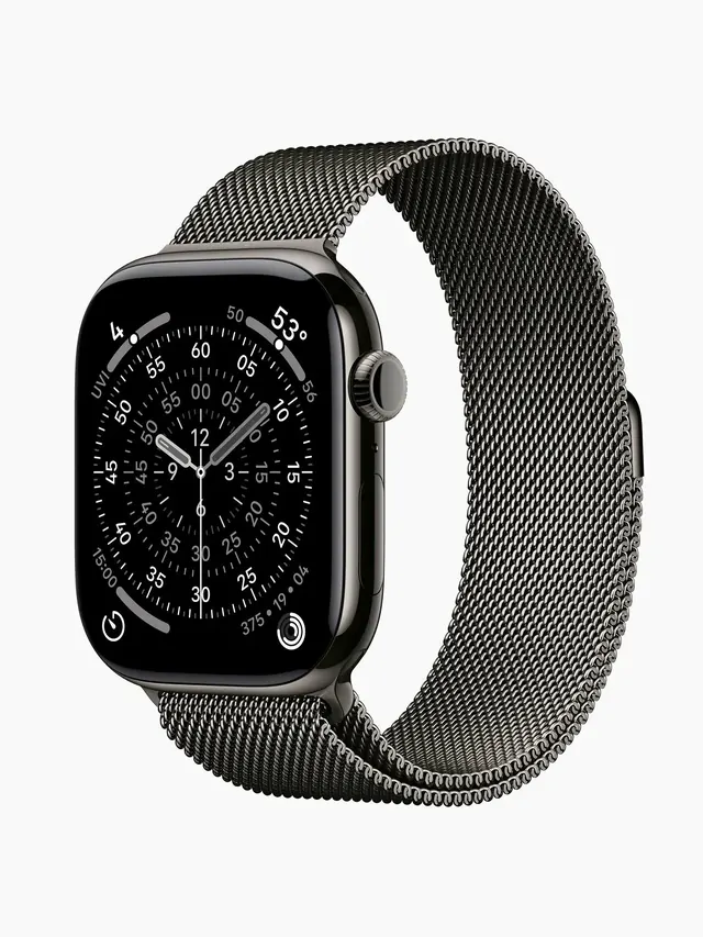 Apple Watch Series 11: 46 мм, GPS + Cellular, титановый корпус Slate, браслет Slate Milanese Loop M/L