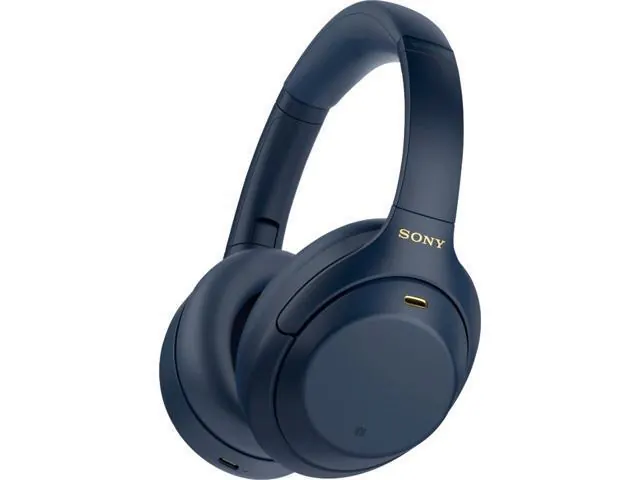 Sony WH-1000XM4 — беспроводные полноразмерные наушники с активным шумоподавлением, синие