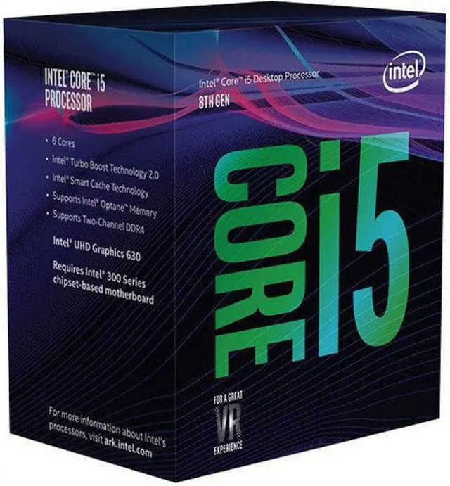 Intel Core i5-8600K: 6 ядер, 3,60–4,30 ГГц, LGA 1151