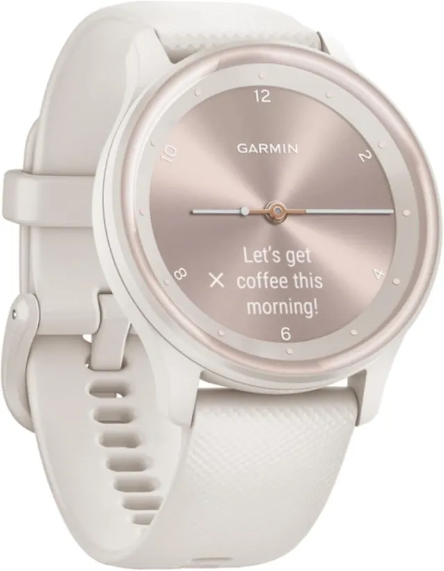 Гибридные смарт-часы Garmin vivomove Sport 40 мм с OLED-дисплеем и GPS, белые