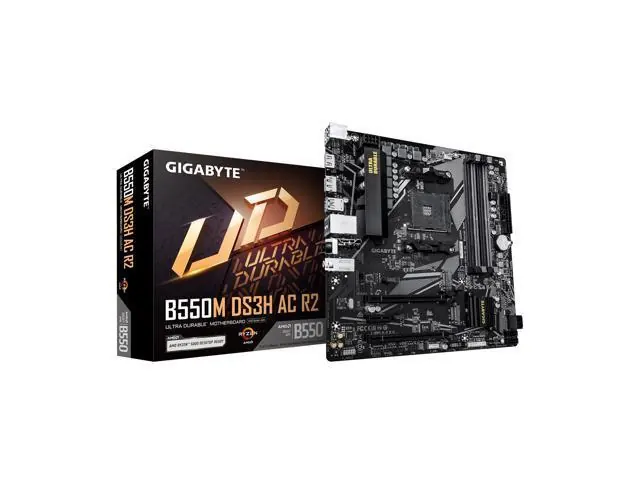 Gigabyte B550M DS3H AC R2: Micro-ATX, AM4, DDR4, WIFI5