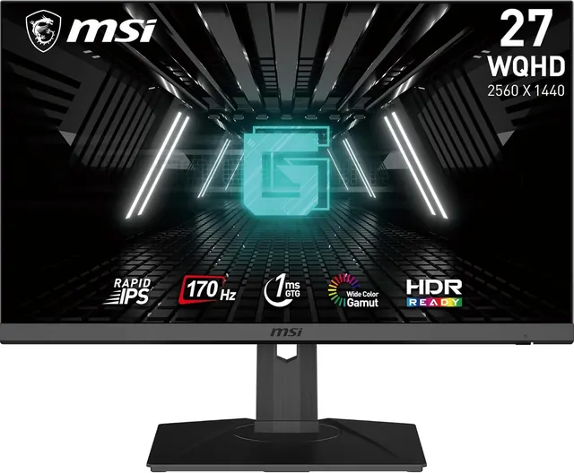 MSI G272QPF: 27", 2560 × 1440 QHD, 170 Гц, IPS, черный