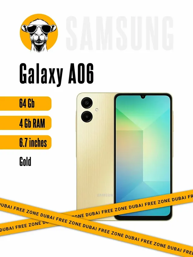 Samsung Galaxy A06: 4/64 ГБ, золотой