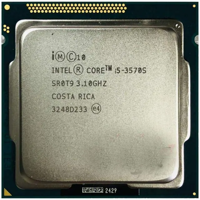 Intel Core i5-3570S: 3,1 ГГц, 4 ядра, 6 МБ L3, LGA 1155