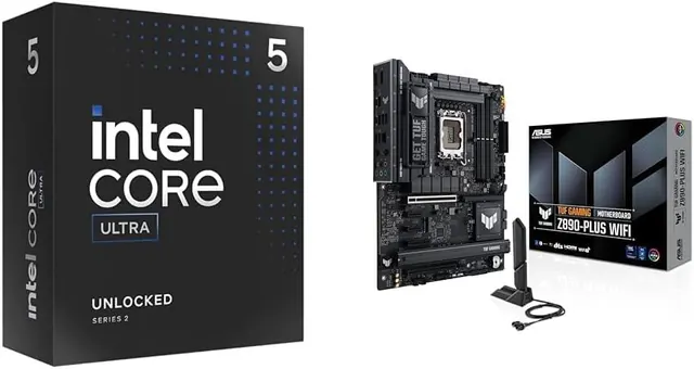 ASUS TUF Gaming Z890-PLUS WiFi: ATX, Wi‑Fi 7, 4x M.2, Thunderbolt 4