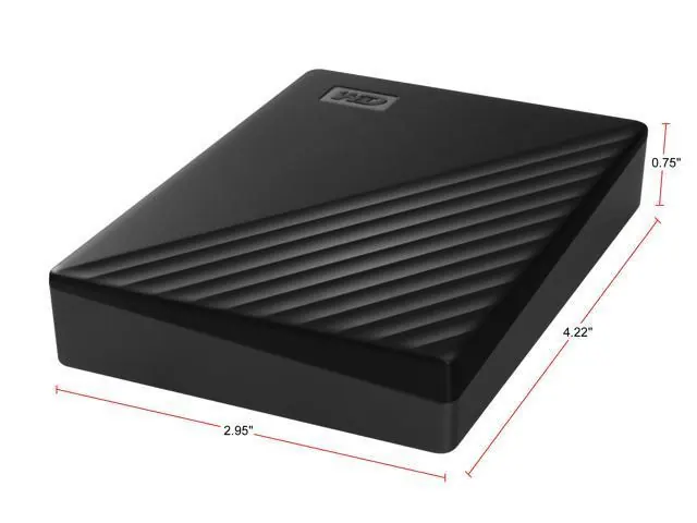 Western Digital My Passport: 4 ТБ, черный, USB 3.2