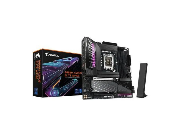 Gigabyte B860M AORUS ELITE WIFI6E: Micro ATX, DDR5, WIFI6E, 2.5GbE LAN