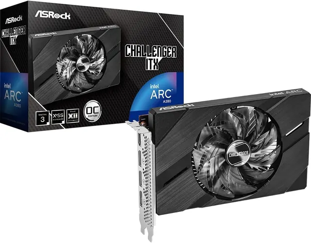 ASRock Intel Arc A380 Challenger ITX: 6 ГБ GDDR6, ITX, OC