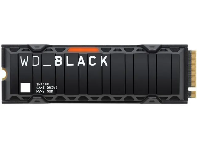 Western Digital WD_BLACK SN850X: 1 ТБ, M.2 2280, PCIe Gen4, с радиатором