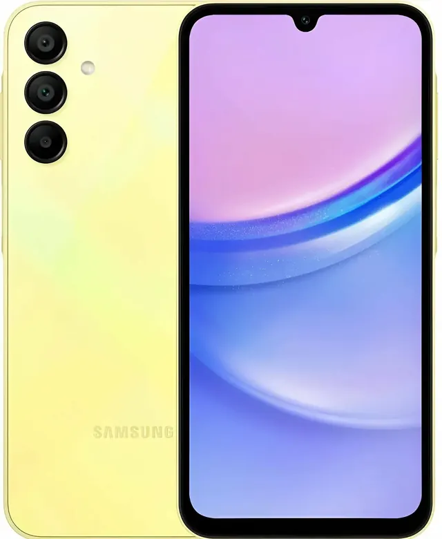 Samsung Galaxy A15: 4/128 ГБ, 2 nano-SIM, желтый
