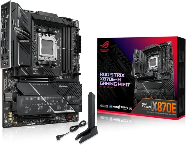 ASUS ROG Strix X870E-H Gaming WIFI7: AMD AM5, ATX, 16+2+1 фаз питания