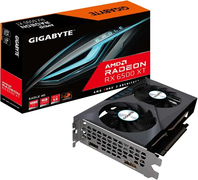 Gigabyte GV-R65XTEAGLE-4GD: Radeon RX 6500 XT, 4 ГБ GDDR6, EAGLE