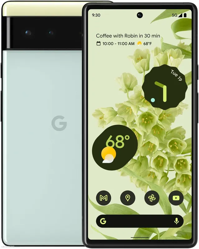 Google Pixel 6: 8/128 ГБ, nano SIM + eSIM, sorta seafoam