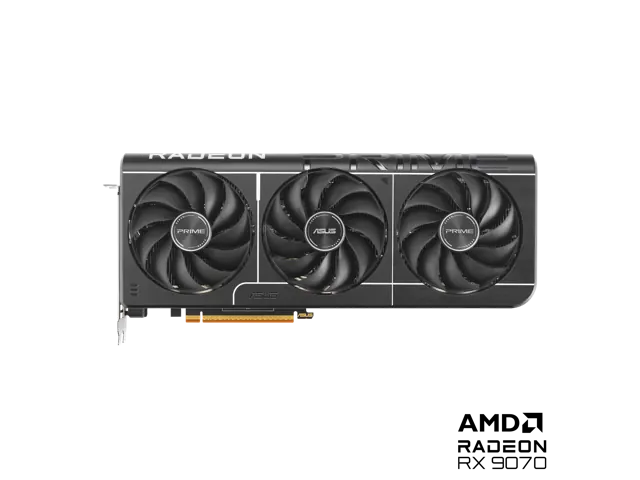 ASUS PRIME Radeon RX 9070: 16 ГБ GDDR6, 256-бит, PCI Express 5.0 x16