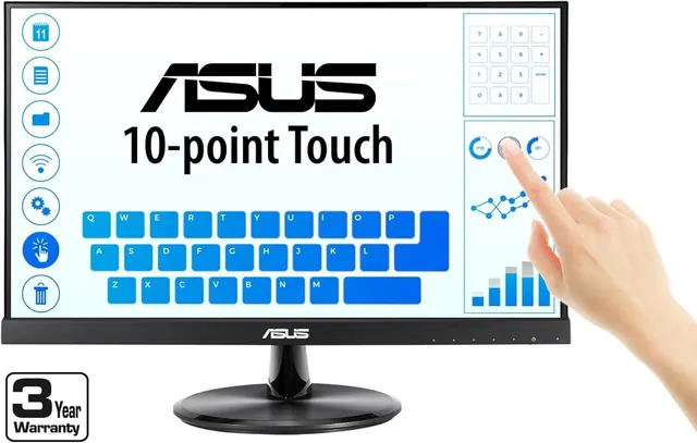 ASUS VT229H: 21,5", Full HD, IPS, сенсорный, черный
