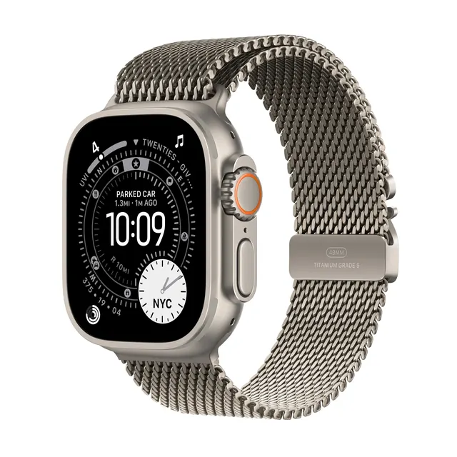 Apple Watch Ultra 3 GPS + Cellular, 49 мм, корпус из натурального титана