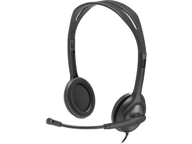 Стереогарнитура Logitech H111 с разъемом 3,5 мм, черная