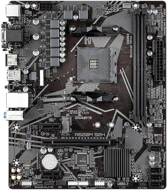 Gigabyte A520M S2H: Micro ATX, AM4, DDR4, M.2 NVMe