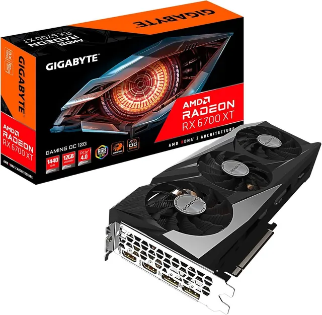 Gigabyte RX 6700 XT Gaming OC: 12 ГБ GDDR6, 192-бит, WINDFORCE 3X