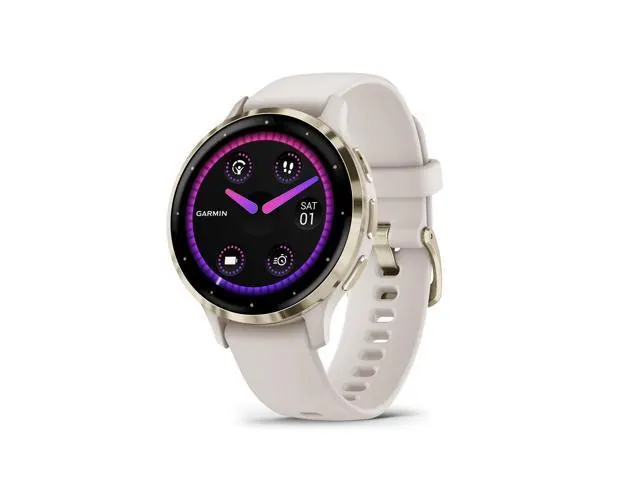 Garmin Venu 3S Soft Gold с корпусом Ivory — дисплей 1,2", до 10 дней работы