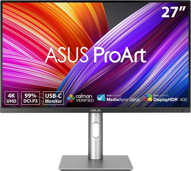 ASUS ProArt Display PA279CRV: 27", 4K UHD, IPS, USB-C 96 Вт, черный