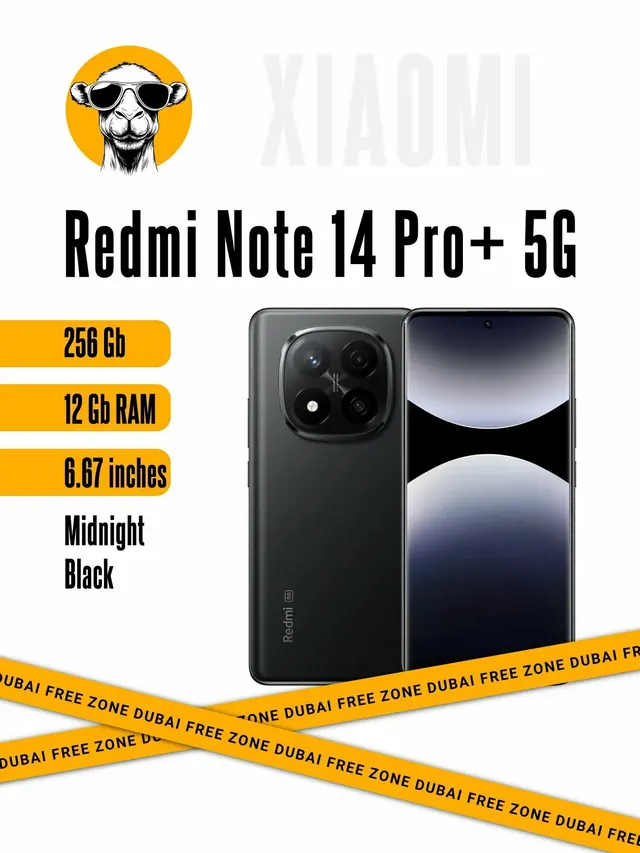 Redmi Note 14 Pro Plus: 12 ГБ/256 ГБ, 5G, черный